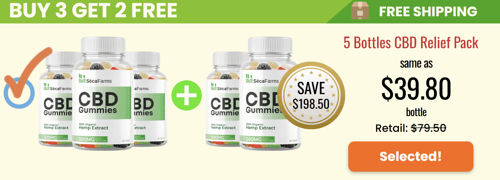 Seca Farms CBD Gummies